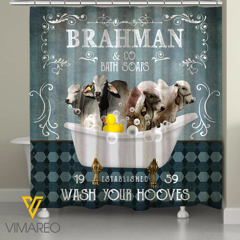 Brahman Cattle Shower Curtain VMT