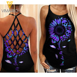 You are my Sunshine Criss-Cross Open Back Camisole Tank Top AKDJEW