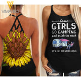Some Camping Criss-Cross Open Back Camisole Tank Top NJEHG