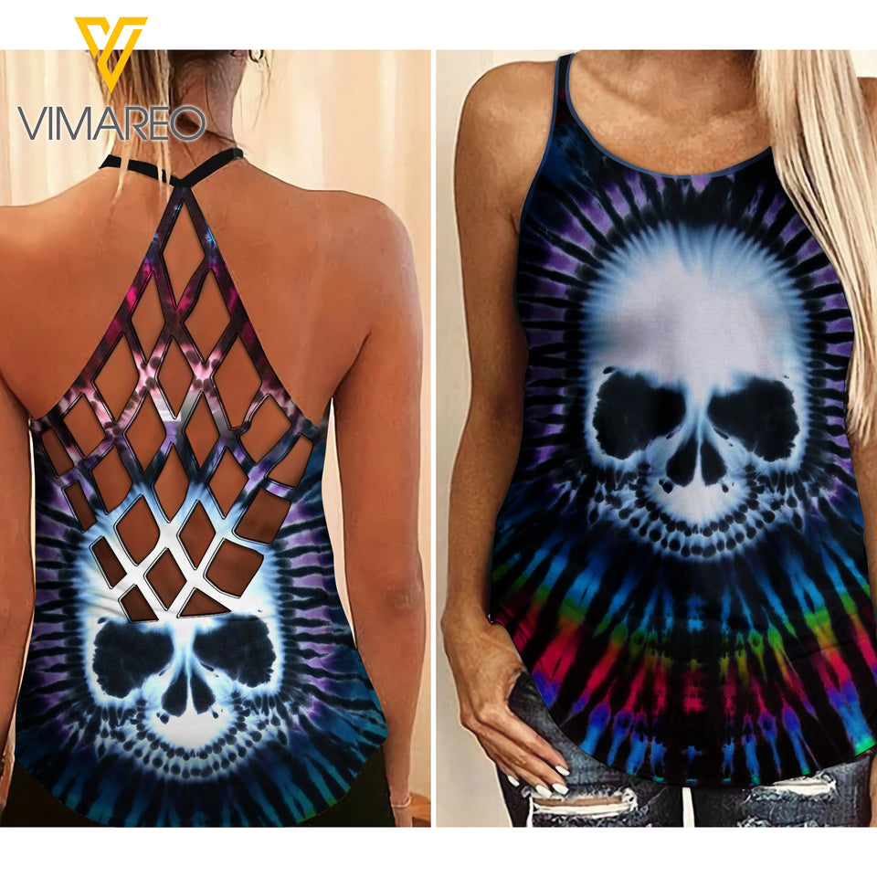 SKTD Criss-Cross Open Back Camisole Tank Top